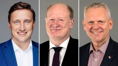Für die Landtagswahl bereits aufgestellt (von links): Sebastian Lechner, Reinhold Hilbers und Björn Thümler. | Fotos: CDU