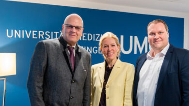 Der neue UMG-Vorstand (von links): Wolfang Brück, Karin Overlack und Jens Finke. | Foto: UMG/Lena Bösch