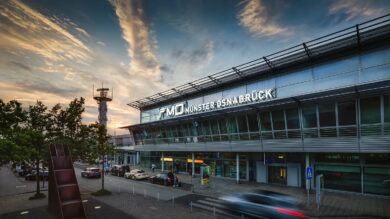 Der Flughafen Münster/Osnabrück (FMO) hat 2024 insgesamt 1,28 Millionen Fluggäste befördert. | Foto: FMO/Erik Hinz