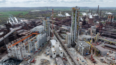 Die Salcos-Baustelle auf dem Gelände von Salzgitter Flachstahl: Hier soll ab Mitte 2027 grüner Stahl hergestellt werden. | Foto: Salzgitter AG
