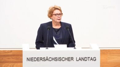 Innenminister Daniela Behrens (SPD). | Foto: Plenar TV