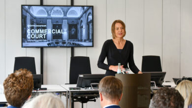 OLG Präsidentin Stefanie Otte eröffnet den Commercial Court in Celle. | Foto: Link