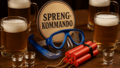 Alkohol bringt Leute auf die verrücktesten Ideen. | Foto: Link/mit KI generiert