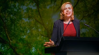 Greta Garlichs ist in Celle zur ersten queeren Landesvorsitzenden der Grünen in Niedersachsen gewählt worden. | Foto: Link