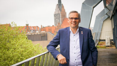IG-Metall-Bezirkschef Thorsten Gröger spricht mit Christian Wilhelm Link über die AfD, VW und die Wettbewerbsfähigkeit des Wirtschaftsstandorts Niedersachsen. | Foto: Link
