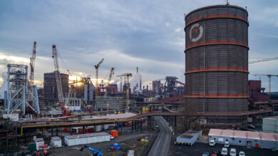 Das Werksgelände von Salzgitter Flachstahl ist eine riestige Baustelle. | Foto: Link