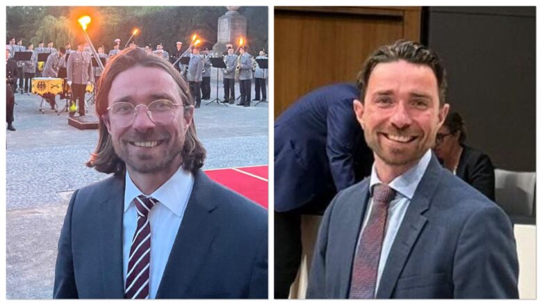 Foto zeigt Marten Gäde mit langen und mit kurzen Haaren
