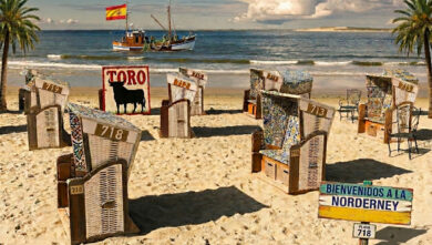 Niedersachsen hofft auf mehr spanische Touristen. Das verändert das Strandbild von Norderney. | Foto: GettyImages/NoLimitPictures, mit KI bearbeitet
