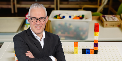 NSGB-Präsident Marco Trips warnt vor einer Kostenfalle für Kommunen bei der Ganztagsbetreuung. | Foto: NSGB, Canva, Montage: Rundblick