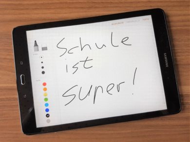 Sätze, über die man streiten kann, lassen sich auch auf dem Tablet schreiben  -  Foto: MB. 