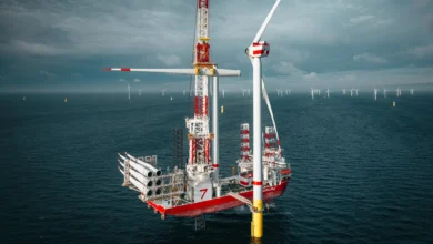 Vor Bprkum baut Ørsted mit Riffgrund 3 den bislang größten Offshore-Windpark Deutschlands. | Foto: Ørsted