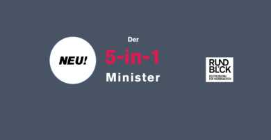 TagesKolumne: Wer wird der SuperDuper-Mega-Plus-5-in-1-Minister?