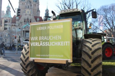 So verlief die Bauern-Demo in Hannover